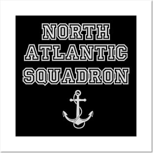 Navy T-SHIRT North Atlantic Squadron Fouled Anchor T-Shirt Posters and Art